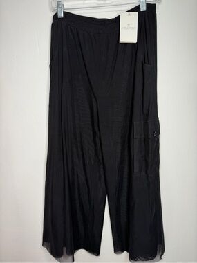 NWT AMELIA TORO Women's Black Wide-Leg Pants